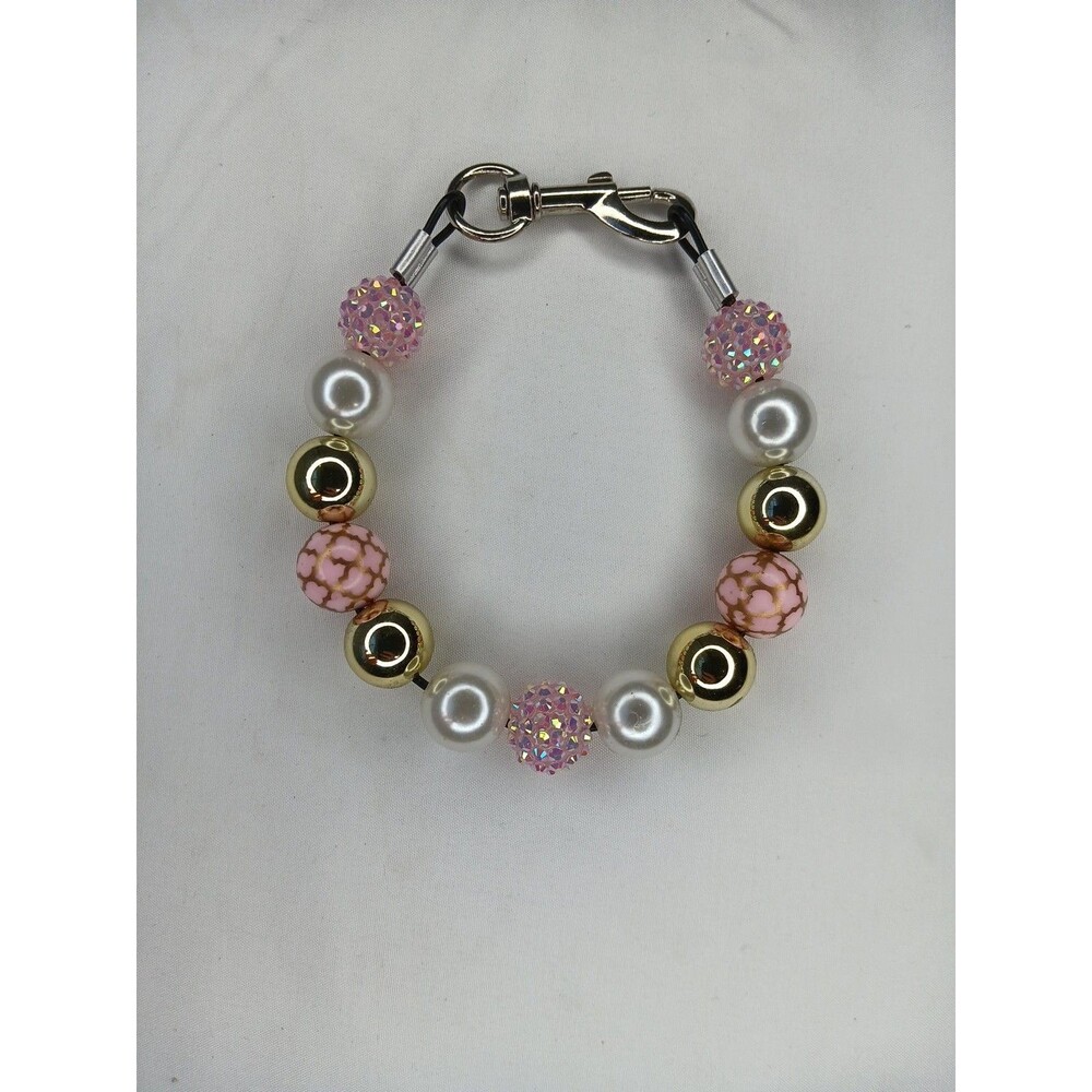 Handmade Make Me Shine Beaded Dog Puppy Collar Necklace Jewelry Durable S 11.25"